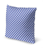 CHECKER BOARD BLUE Accent Pillow By Kavka Designs