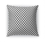 CHECKER BOARD CHARCOAL Accent Pillow By Kavka Designs