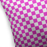 CHECKER BOARD FUCHSIA Accent Pillow By Kavka Designs