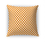 CHECKER BOARD ORANGE Accent Pillow By Kavka Designs