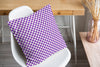 CHECKER BOARD PURPLE Accent Pillow By Kavka Designs