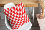 CHECKER BOARD RED Accent Pillow By Kavka Designs