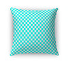 CHECKER BOARD TEAL Accent Pillow By Kavka Designs