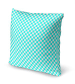 CHECKER BOARD TEAL Accent Pillow By Kavka Designs