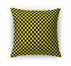 CHECKER BOARD YELLOW & CHARCOAL Accent Pillow By Kavka Designs