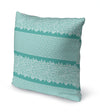 LEOPARD KEY AQUA & WHITE Accent Pillow By Kavka Designs