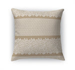 LEOPARD KEY BEIGE & WHITE Accent Pillow By Kavka Designs