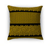 LEOPARD KEY CHARCOAL & GOLD Accent Pillow By Kavka Designs