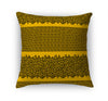 LEOPARD KEY GOLD & CHARCOAL Accent Pillow By Kavka Designs