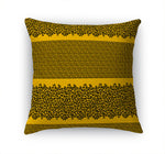 LEOPARD KEY GOLD & CHARCOAL Accent Pillow By Kavka Designs