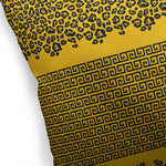 LEOPARD KEY GOLD & CHARCOAL Accent Pillow By Kavka Designs