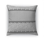 LEOPARD KEY GREY & WHITE Accent Pillow By Kavka Designs