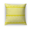 LEOPARD KEY LEMON & WHITE Accent Pillow By Kavka Designs