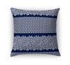 LEOPARD KEY NAVY & WHITE Accent Pillow By Kavka Designs