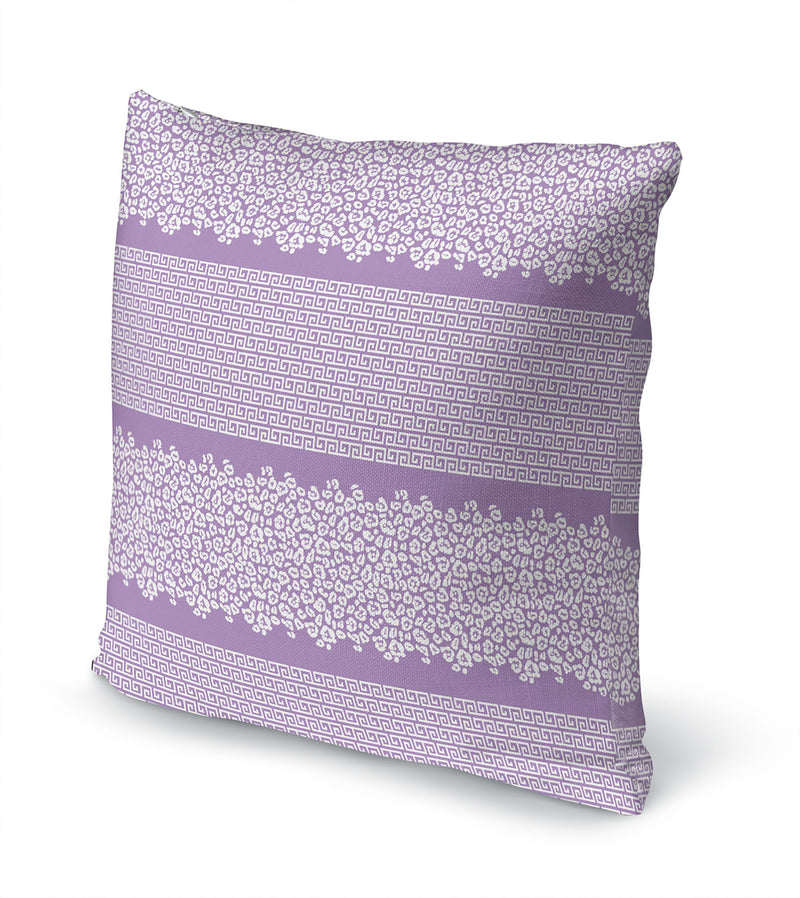 LEOPARD KEY PURPLE & WHITE Accent Pillow By Kavka Designs