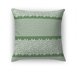 LEOPARD KEY SAGE & WHITE Accent Pillow By Kavka Designs