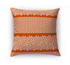 LEOPARD KEY TERRACOTTA & WHITE Accent Pillow By Kavka Designs