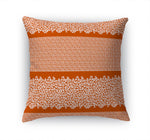 LEOPARD KEY TERRACOTTA & WHITE Accent Pillow By Kavka Designs