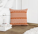 LEOPARD KEY TERRACOTTA & WHITE Accent Pillow By Kavka Designs