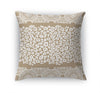 MINGLEOPARD BEIGE & WHITE Accent Pillow By Kavka Designs