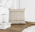 MINGLEOPARD BEIGE & WHITE Accent Pillow By Kavka Designs