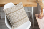 MINGLEOPARD BEIGE & WHITE Accent Pillow By Kavka Designs