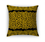 MINGLEOPARD CHARCOAL & GOLD Accent Pillow By Kavka Designs