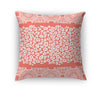 MINGLEOPARD CORAL & WHITE Accent Pillow By Kavka Designs