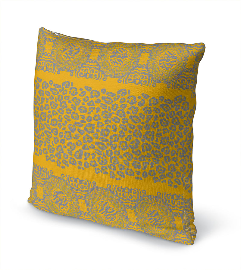 MINGLEOPARD GOLD & GREY Accent Pillow By Kavka Designs