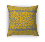 MINGLEOPARD GREY & GOLD Accent Pillow By Kavka Designs