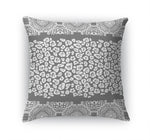 MINGLEOPARD GREY & WHITE Accent Pillow By Kavka Designs