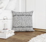 MINGLEOPARD GREY & WHITE Accent Pillow By Kavka Designs