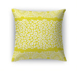 MINGLEOPARD LEMON & WHITE Accent Pillow By Kavka Designs