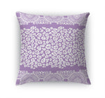 MINGLEOPARD PURPLE & WHITE Accent Pillow By Kavka Designs