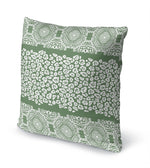 MINGLEOPARD SAGE & WHITE Accent Pillow By Kavka Designs