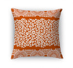 MINGLEOPARD TERRACOTTA & WHITE Accent Pillow By Kavka Designs