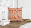 MINGLEOPARD TERRACOTTA & WHITE Accent Pillow By Kavka Designs