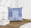 PATCHWORK TAHOE BLUE Accent Pillow By Kavka Designs