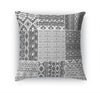 PATCHWORK TAHOE CHARCOAL Accent Pillow By Kavka Designs