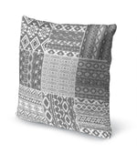 PATCHWORK TAHOE CHARCOAL Accent Pillow By Kavka Designs