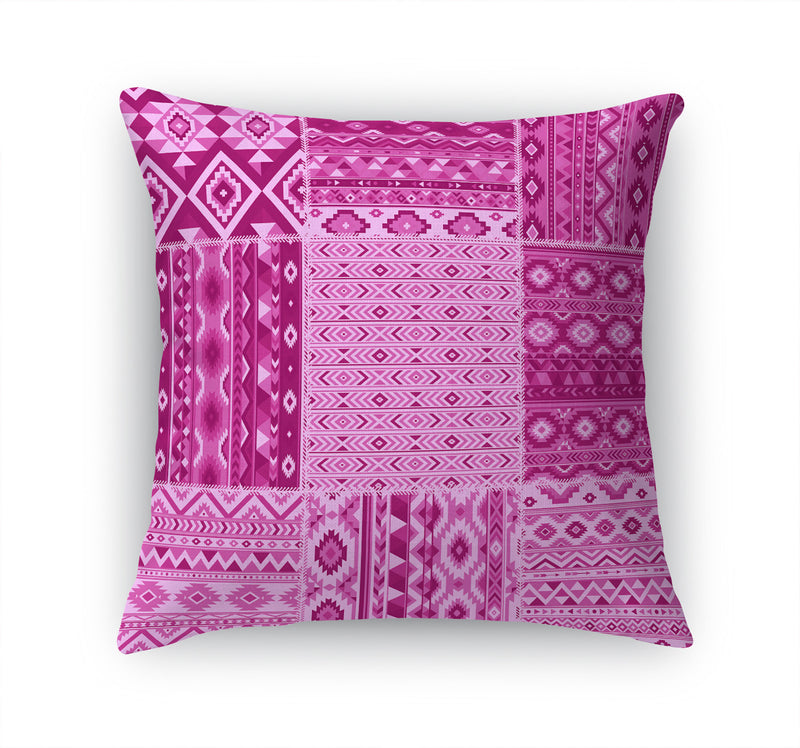 PATCHWORK TAHOE PINK Accent Pillow By Kavka Designs