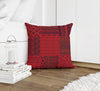 PATCHWORK TAHOE RUBY RED Accent Pillow By Kavka Designs