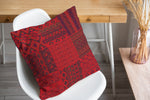 PATCHWORK TAHOE RUBY RED Accent Pillow By Kavka Designs