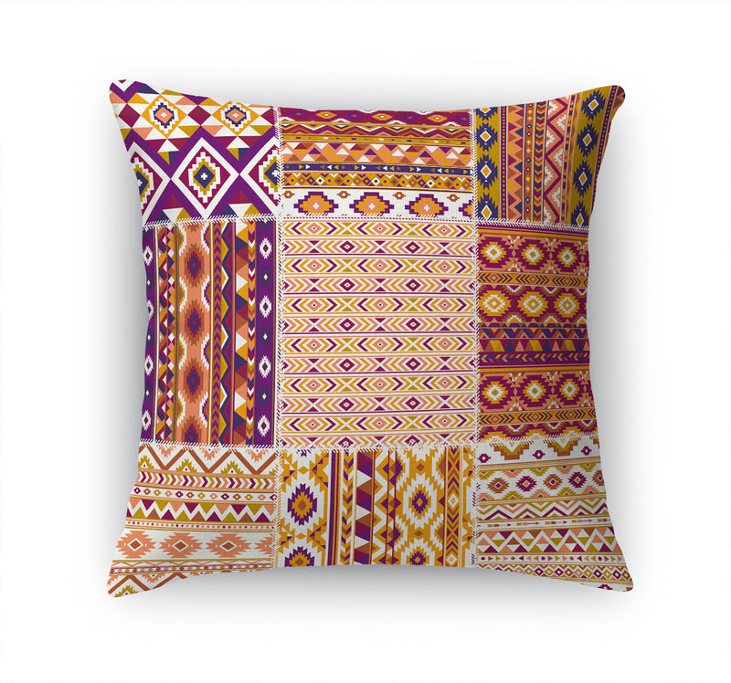 PATCHWORK TAHOE SUNSET Accent Pillow By Kavka Designs