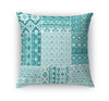 PATCHWORK TAHOE TEAL Accent Pillow By Kavka Designs