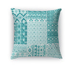 PATCHWORK TAHOE TEAL Accent Pillow By Kavka Designs