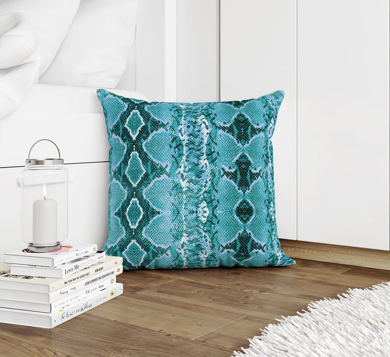 COBRA AQUA Accent Pillow By Kavka Designs