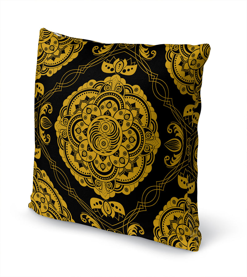 SUMA CHARCOAL & GOLD Accent Pillow By Kavka Designs