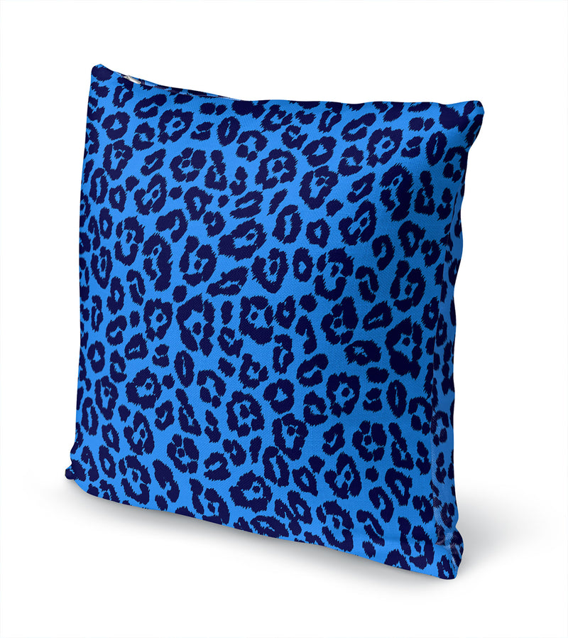 LEOPARD PRINT BLUE Accent Pillow By Kavka Designs