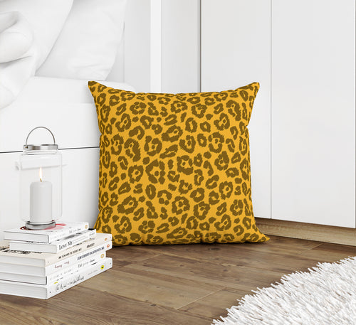 LEOPARD PRINT GOLD Accent Pillow By Kavka Designs